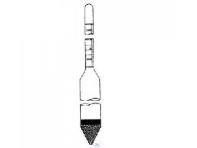 URINOMETER, ACC. TO VOGEL,  RANGE 1,000 - 1,600/0,002  G/CM3, LENGTH 150 MM WITHOUT  THERMOMETER
