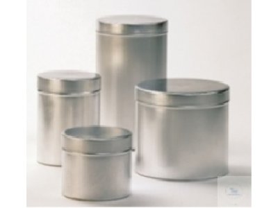 STERILIZING AND STORAGE BOXES, MADE   OF ALUMINIUM, HEIGHT 270 MM, D. 140 MM
