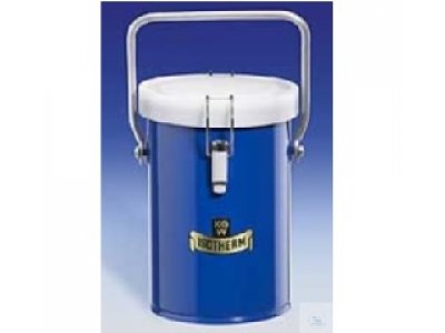 DEWAR VESSELS, WITH  METAL JACKET,HAVING  INSULATED CLAMP-ON LID,  4000 ML