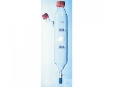EXTRACTION FUNNELS F. SHAKERS  1000 ML, W. FILLER PIPE GL 45  CENTER-NECK GL 45, PTFE-VALVE-  STOPCO