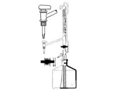 AUTOM.BURETTES,PELLET, DIN-B,  50 ML:0,1 WITH ST-STOPCOCK,WITH  LATERAL STOPCOCK,ST-GLASS-PLUG,  AMB