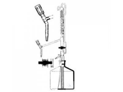 AUTOMATIC BURETTES,PELLET, DIN B, 100 ML:0,2, W.   ST-STOPCOCK WITH LATERAL NEEDLE VALVE, SCHELLBACH