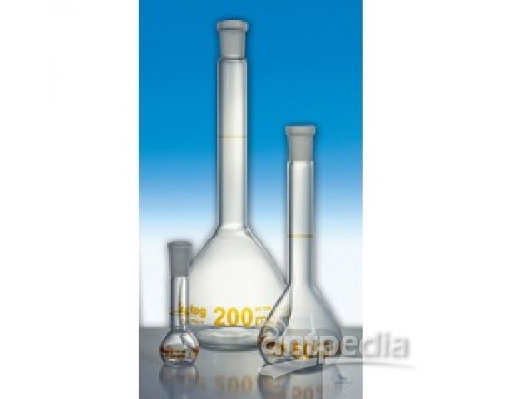 10ml A级透明玻璃容量瓶、棕标、PE顶塞、ST7/16