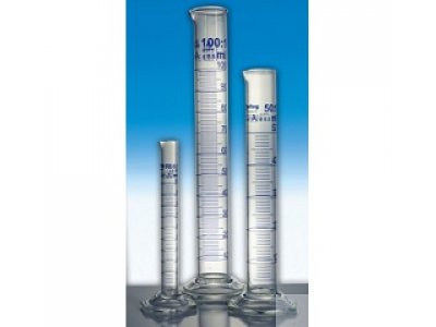 GRADUATED MEASURING CYLINDERS, 2000 : 20,0 ML, TALL SHAPE,  CLASS A, DIFFICO BLUE, DURAN, CONFORMITY