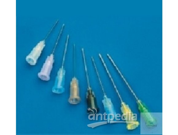 Injection needles, ? 1.5 x L 150mm, extra long,  with chromed-messing Luer-Lock tip, stainless steel  Case = 12 pcs.