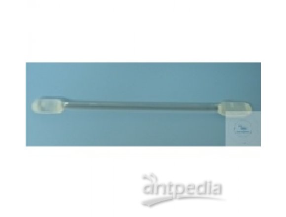 SPATULA, DOUBLE, OVERALL LENGTH 165 MM,   ROD DIA. 5 MM, BLADE SIZE 25 X 10 MM, ROUNDED,  BORO. 3.3,