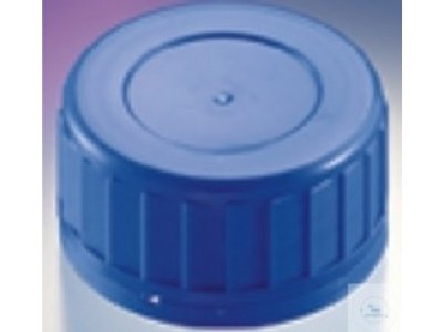 TAMPER-PROOF CAP PP BLUE, FOR  SQUARE BOTTLES WIDE MOUTH,  CAPACITY 1000 ML, GL 60