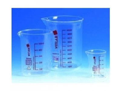 GRIFFIN BEAKERS,CRYSTAL CLEAR,  COLOR GRADUATED, TPX, 3000 ML