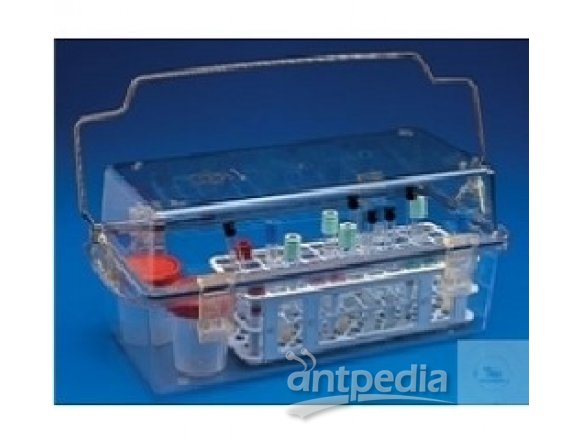 SAFETY BOX PMMA USED  TO CARRY TUBES OR URINE  STOOL CONTAINERS WITH  HANDLE 330 x 175 x 180  MM