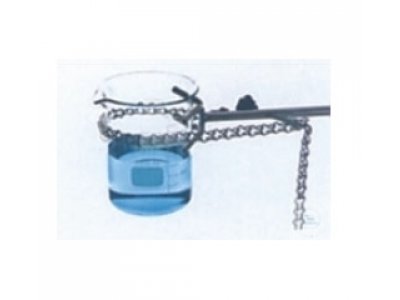 Chain clamps, stainless steel, length 250 mm,  opening ? 50-160 mm, finger with silicone coating