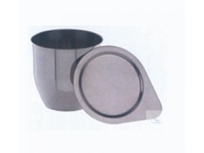 Crucibles, 25 ml, outer ? - 35 mm,  height 35 mm, made of stainless steel