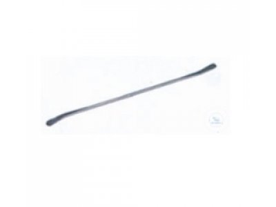 Doubel spatula, spoon shape, length: 180mm,  spoon: 25 x 7mm, type 2 = microscoop,  stainless steel