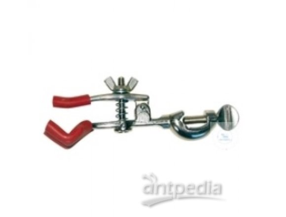 BURETTE CLAMP, MADE OF DROP FORGED, NICKEL PLATED,   WITH BOSSHEAD, WITH ROD, FOR 1 BURETTE