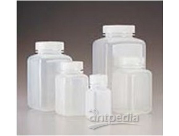 广口方形瓶，聚丙烯；聚丙烯螺旋盖，60mL容量