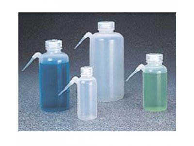 广口UnitaryTM洗瓶，低密度聚乙烯瓶体/装管；聚丙烯螺旋盖，500mL容量