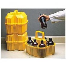 半升装安全试剂瓶搬运篮，线性低密度聚乙烯