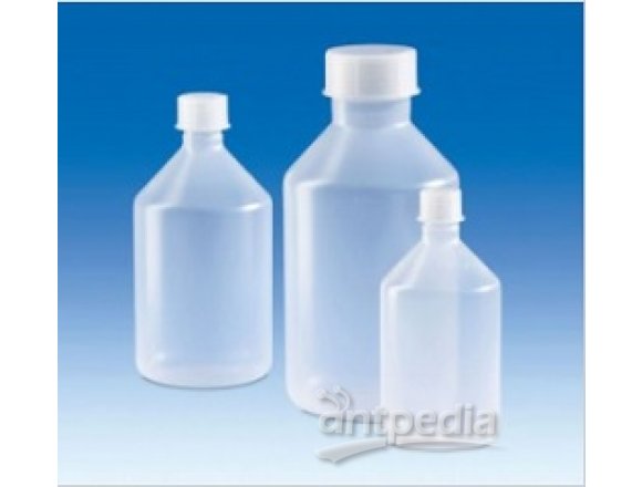 Wide-mouth bottle, PP, with screw cap, PP, conical shoulder, 500 ml