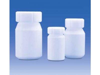 Wide-mouth bottle, PTFE, with screw cap, PTFE, 100 ml