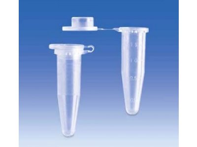 Microcentrifuge tube, with lid, 1,5 ml, pack of 3000 pieces