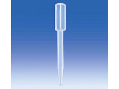 Dropping pipette, PE-LD, with integrated pipetting bulb, volume 1,8 ml