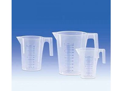 Graduated pitcher, nesting, PP, printed blue scale, 500 ml