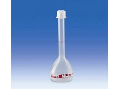 Volumetric flask, PMP, class B, with screw cap, PP, 50 ml