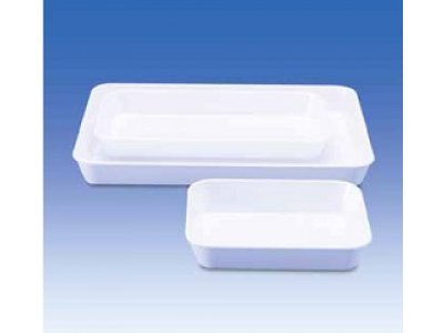 Instrument tray, MF, white, without lid, 190 x 150 x 40 mm
