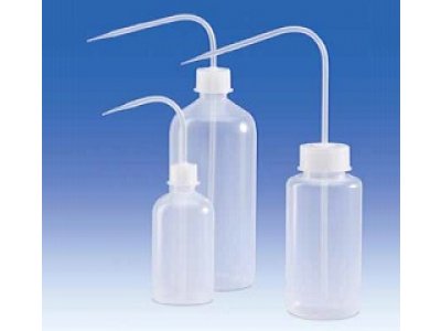 Wash-Bottle, PP, GL 45, wash-bottle cap, PP, tall shoulder, 250 ml