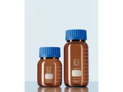 棕色避光广口试剂瓶(Schott广口棕色蓝盖瓶)