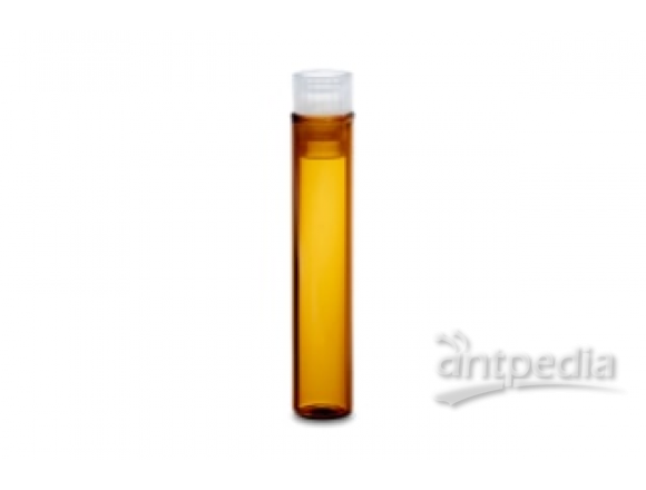 沃特世WAT025053DVDeactivated Amber Glass 8 x 40 mm Snap Neck Vial, with Cap and PTFE Septum, 1 mL Volume, 250/pk