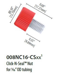 CLICK-N-SEAL接头,<em>M6</em>,红色