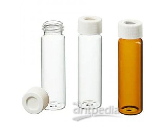 Thermo Scientific™ 配备有隔垫的经济型加工级 VOA 玻璃样品瓶