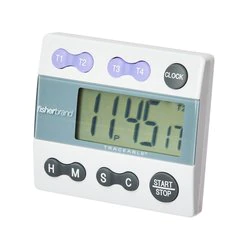 Thermo Scientific™ 1464917 Traceable™ Four-Channel Countdown Alarm Digital <em>Timer</em>/Stopwatch with Memory Recall