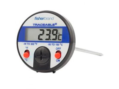 Thermo Scientific™ Digital Thermometers with Stainless-Steel Stem and 0.375 in. LCD Screen