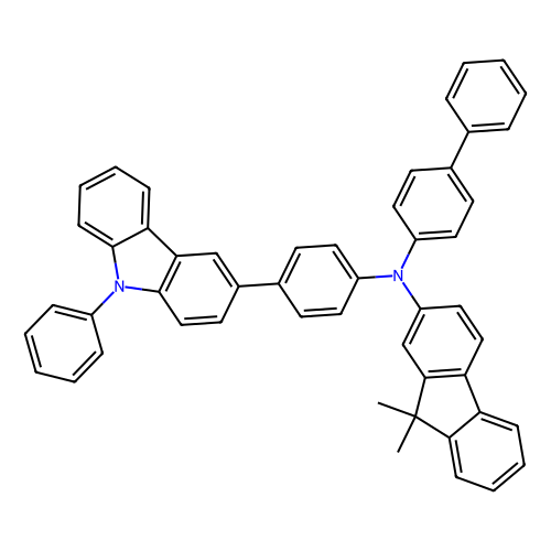 <em>N</em>-([1,1'-联苯]-4-基)-9,9-二<em>甲基</em>-<em>N</em>-[4-(9-苯基-9H-<em>咔唑</em>-3-基)苯基]-9H-芴-2-胺，1242056-42-3，98%