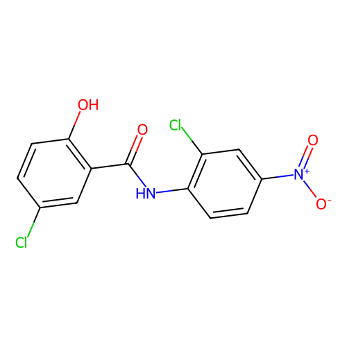 <em>氯</em>硝柳胺，50-65-7，<em>10mM</em> in <em>DMSO</em>