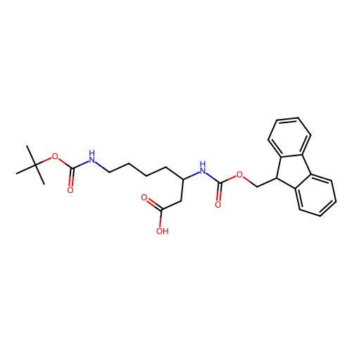 N(omega)-Boc-N(β)-Fmoc-<em>L</em>-β-高<em>赖氨酸</em>，203854-47-1，95.0% (HPLC)