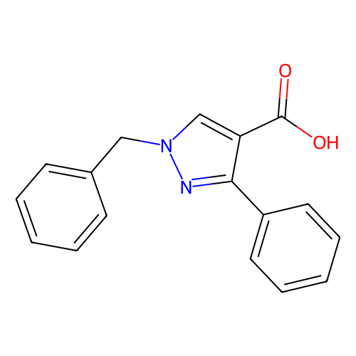 1-苄基-3-苯基-1H-<em>吡唑</em>-<em>4</em>-<em>羧酸</em>，905589-98-2，98%