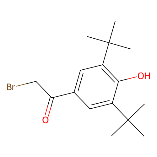 2-溴-<em>1</em>-[3,5-二(叔丁基)-<em>4</em>-羟基苯基]<em>乙</em><em>酮</em>，14386-<em>64</em>-2，98%