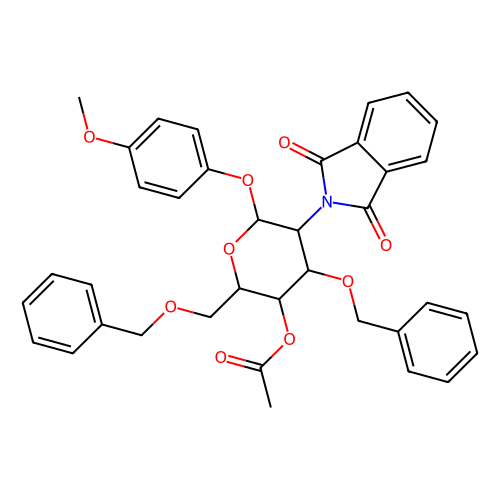 4-<em>甲</em>氧苯基-4-<em>O</em>-乙酰基-3,6-二-<em>O</em>-苄基-2-脱氧-2-苯二<em>甲</em>酰亚氨基-β-D-吡喃葡萄糖苷，140615-77-6，98%