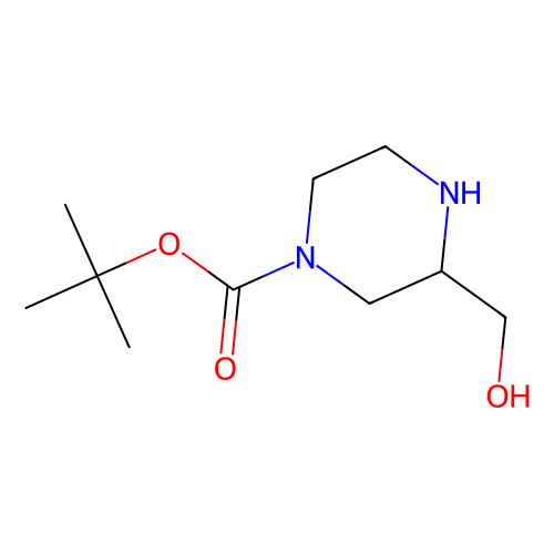 <em>1</em>-叔丁氧羰基-3-(羟<em>甲基</em>)<em>哌嗪</em>，301673-16-5，>98.0%(GC)