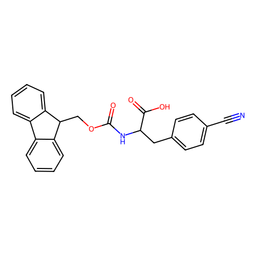 Fmoc-<em>D</em>-4-氰基苯丙氨酸，205526-<em>34</em>-7，98%