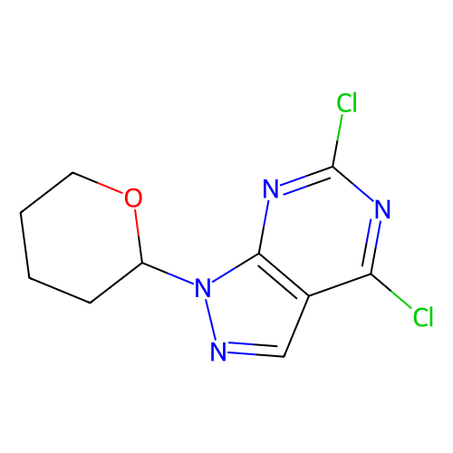 <em>4</em>,6-二氯-1-(<em>四</em><em>氢</em><em>吡</em><em>喃</em>-2-<em>基</em>)-1H-吡唑并[3,4-d]嘧啶，1037479-62-1，98%