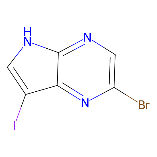 <em>2</em>-<em>溴</em>-7-碘-5H-吡咯并[<em>2</em>,3-b]<em>吡</em><em>嗪</em>，875781-44-5，97%