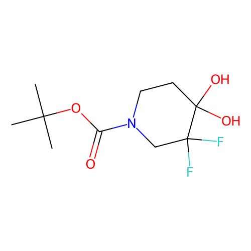 1-Boc-3,3-二<em>氟</em>-4,4-(二羟基)<em>哌啶</em>，1067914-83-3，95%