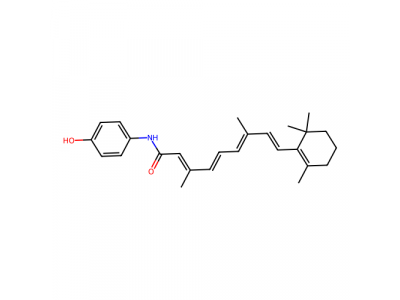 全反式-N-(4-羟苯基)维甲酸，65646-68-6，10mM in DMSO