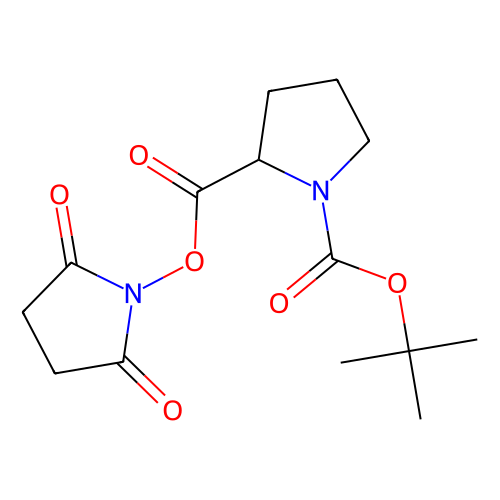 Boc-L-<em>脯氨</em>酸 N-羟基琥珀<em>酰</em>亚胺酯，3392-10-7，98%