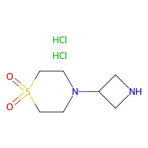 4-氮杂环丁烷-3-基-<em>硫</em><em>代</em><em>吗</em><em>啉</em>-1,1-二氧化物二盐酸盐，178312-02-2，97%