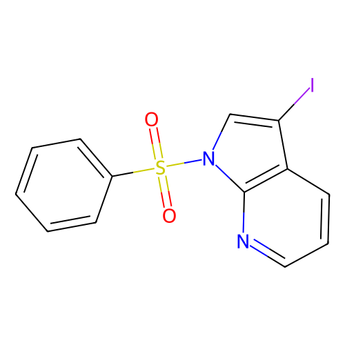 1-苯磺<em>酰</em><em>基</em>-3-<em>碘</em>-1H-吡咯并[<em>2</em>,3-b]吡啶，887115-53-9，95%