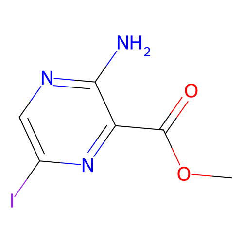 甲基 3-<em>氨基</em>-6-碘<em>吡</em><em>嗪</em>-2-羧酸酯，1458-16-8，95%